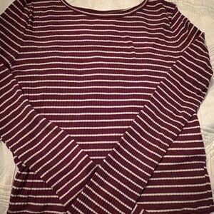 Stripe long sleeve shirt